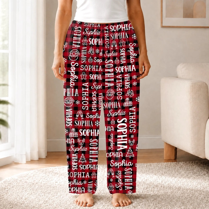 Custom Christmas Name Family Gifts - Personalized Pajamas