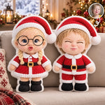 Custom Photo Christmas Family Gifts - Personalized Shaped Pillow
