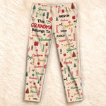 Custom Name Grandma & Grandpa Family Christmas Gifts - Personalized Pajamas Pant