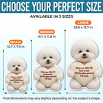 Custom Photo When You Miss Me Pet Gifts - Personalized Shaped Pillow