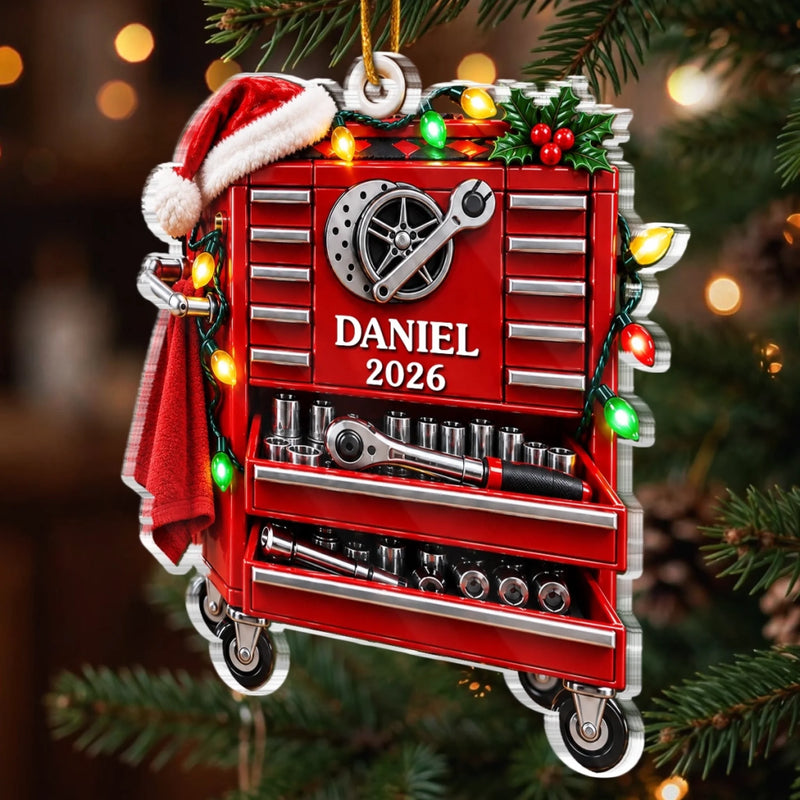 Custom Mechanic Christmas Gifts - Personalized Acrylic Ornament