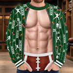 Custom American Football Player Gifts - Personalized Ugly Sweatshirt
