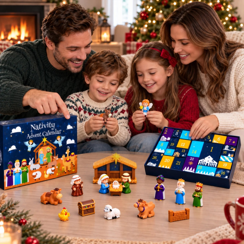 Custom Nativity Christmas Countdown - Personalized Nativity Advent Calendar