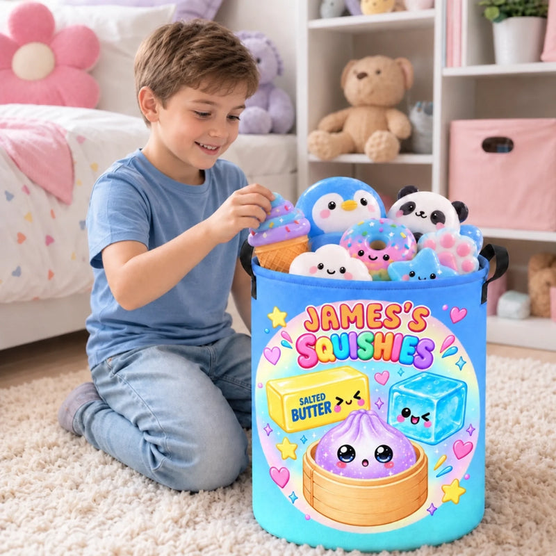 Custom Dumpling Squishy Gifts For Kids - Personalized Laundry Basket