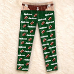 Custom Football Lover Name Gifts - Personalized Pajama Pants