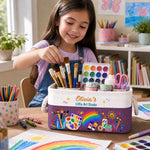 Custom Name Kids Art and Craft Gifts - Personalized Storage Basket