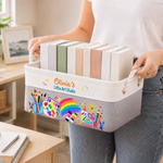 Custom Name Kids Art and Craft Gifts - Personalized Storage Basket