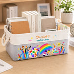 Custom Name Kids Art and Craft Gifts - Personalized Storage Basket