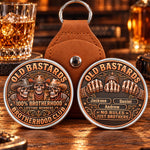 Custom Name Brotherhood Gifts for Brothers - Personalized Pocket Hug Token
