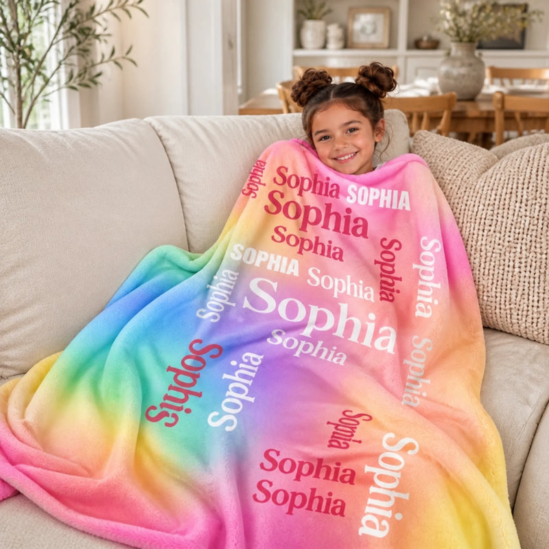 Custom Blanket - Personalized Birthday Gifts For Mom, Dad, Brother, Sister - Little Trouble Maker
