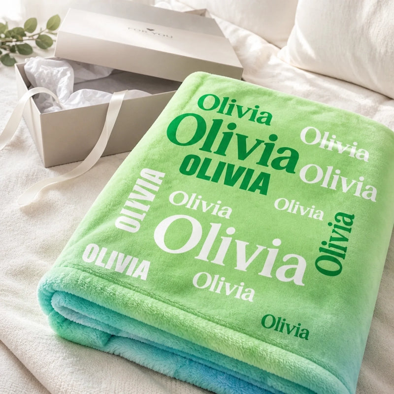 Custom Blanket - Personalized Birthday Gifts For Mom, Dad, Brother, Sister - Little Trouble Maker