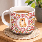 Custom Pet Photo Portrait Gifts For Animal Lovers - Personalized Pottery Mug