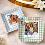 Custom Photo Friendship Gifts For Besties, Sisters - Personalized Jewelry Dish
