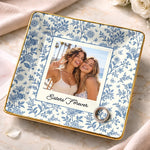 Custom Photo Bestie Gifts For Friends - Personalized Jewelry Dish