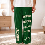 Custom American Football Name Number Gifts for Sports Fans - Personalized Pajamas