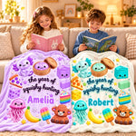Custom Name Squishy Hunting Gifts For Kids - Personalized Blanket