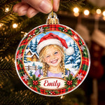 Custom Photo Christmas Gifts for Kids - Personalized Acrylic Ornament