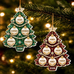 Custom Name Christmas Family Gifts - Personalized Acrylic Ornament
