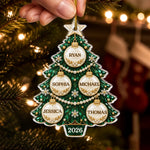 Custom Name Christmas Family Gifts - Personalized Acrylic Ornament