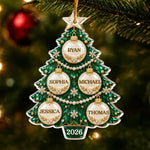 Custom Name Christmas Family Gifts - Personalized Acrylic Ornament