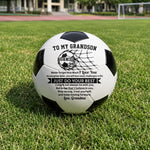 Custom Name and Jersey Number Soccer Gifts for Son and Grandson - Personalized Soccer Ball