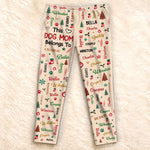 Custom Name Christmas Dog Mom Dog Dad Gifts For Pet Lovers - Personalized Pajamas Pant