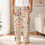 Custom Name Christmas Dog Mom Dog Dad Gifts For Pet Lovers - Personalized Pajamas Pant