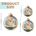 Custom Pet Photo Christmas Keepsake For Dog And Cat Lovers - Personalized Acrylic Ornament