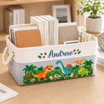 Custom Name Kids Toy Organizer Gifts - Personalized Storage Basket