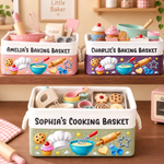 Custom Name Baking Gifts For Kids - Personalized Storage Basket