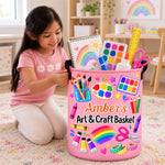 Custom Name Art Studio Gifts For Kids - Personalized Laundry Basket