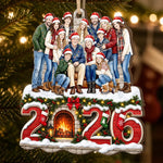 Custom Photo Family Christmas Gifts - Personalized Wooden Ornament