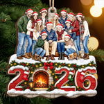 Custom Photo Family Christmas Gifts - Personalized Wooden Ornament