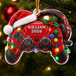 Custom Name Gaming Christmas Gifts for Gamers - Personalized Acrylic Ornament