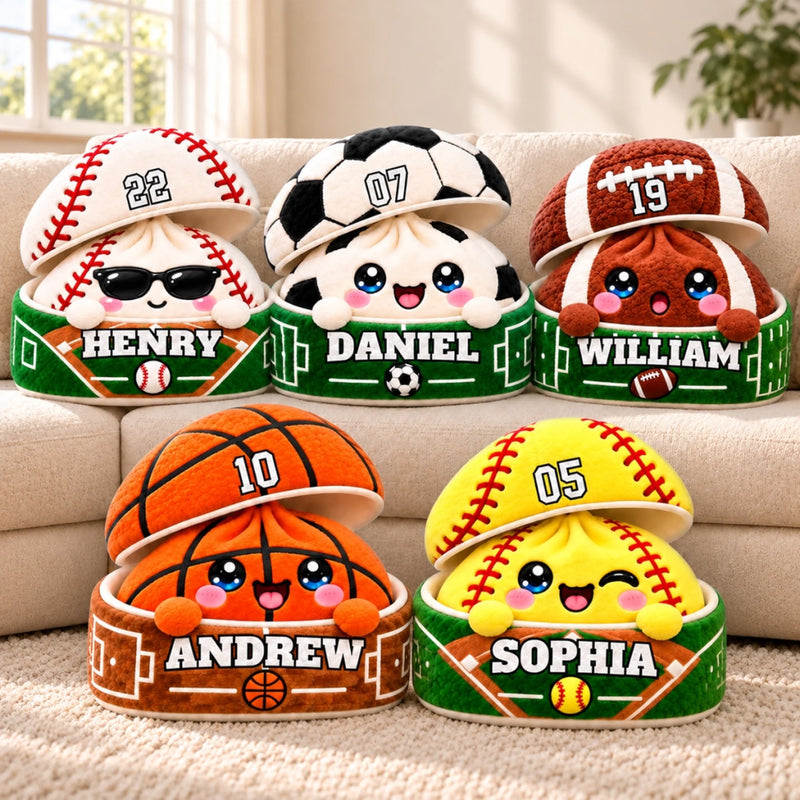 Custom Name Basketball Gifts for Boys, Girls - Personalized Shaped Pillow