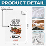 Custom Name Funny Grill Master Gifts - Personalized Kitchen Towel