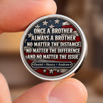 Custom Name Skull Brotherhood Gifts For Brothers - Personalized Pocket Hug