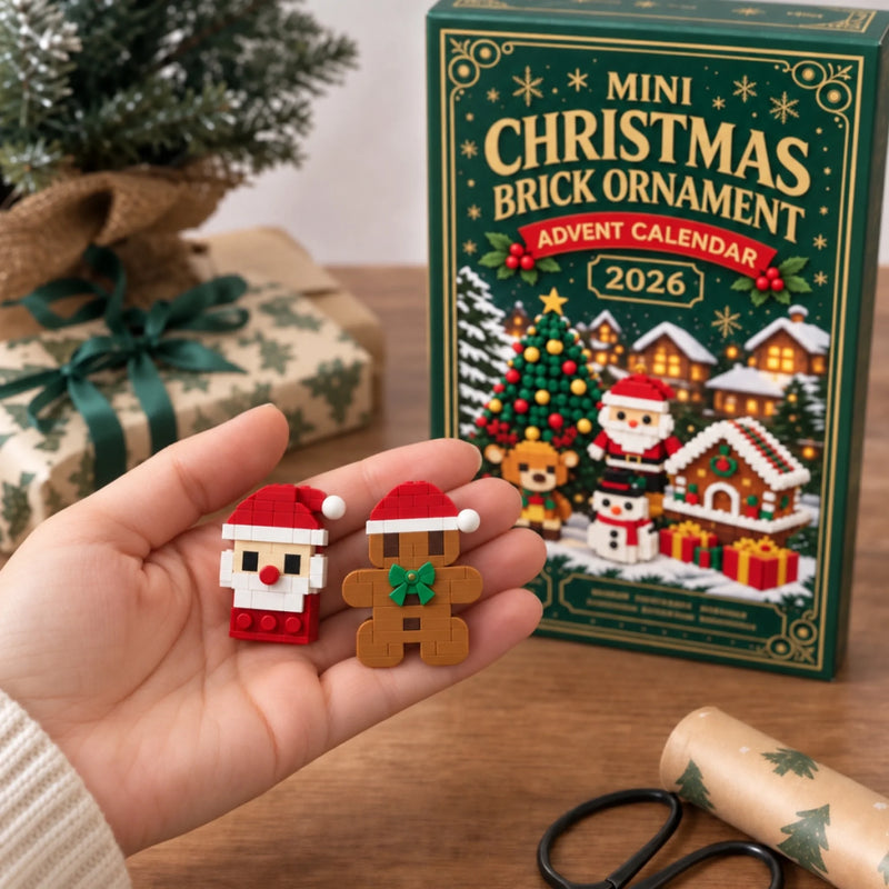 Christmas Building Toy Kids Gifts - Brick Ornament Advent Calendar