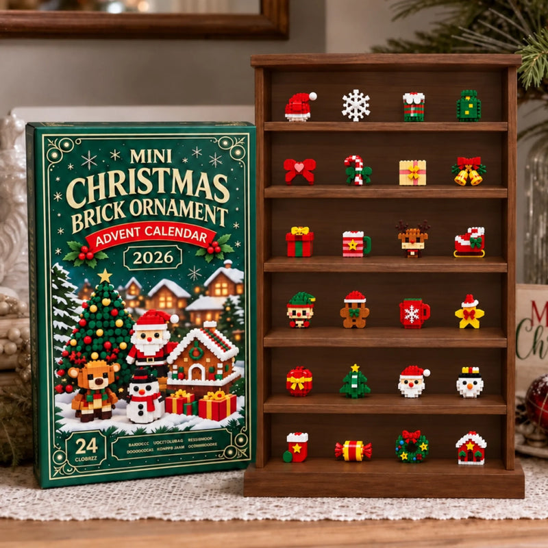 Christmas Building Toy Kids Gifts - Brick Ornament Advent Calendar