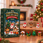 Christmas Building Toy Kids Gifts - Brick Ornament Advent Calendar
