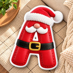 Custom Christmas Character Initial Gifts For Family, Kids - Personalized Shaped Pillow