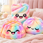 Custom Rainbow Kawaii Squishy Character Gifts For Kids - Personalized Shaped Pillow