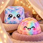 Custom Rainbow Kawaii Squishy Character Gifts For Kids - Personalized Shaped Pillow