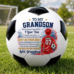 Custom Name Soccer Motivation Gifts from Grandma for Grandson - Personalized Soccer Ball