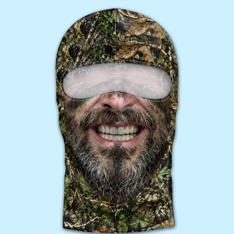Custom Funny Camouflage Face Hunting Gifts for Men - Personalized Ski Mask
