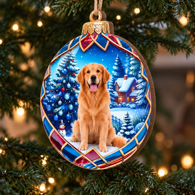 Custom Photo Dog Christmas Gifts For Dog Lovers - Personalized Ornament