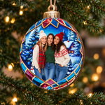 Custom Photo Together At Christmas Bestie Gifts - Personalized Ornament