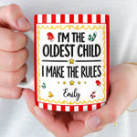 Custom Name Birth Order Sibling Christmas Gifts - Personalized Mug