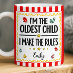 Custom Name Birth Order Sibling Christmas Gifts - Personalized Mug