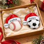 Custom Name Christmas Sports Gifts For Athletes, Sports Fans, Sports Lovers - Personalized Acrylic Ornament
